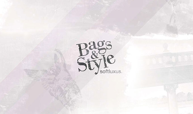 Bags and Style Logo und Corporate-Design mit pastellfarbenen Hintergundbild