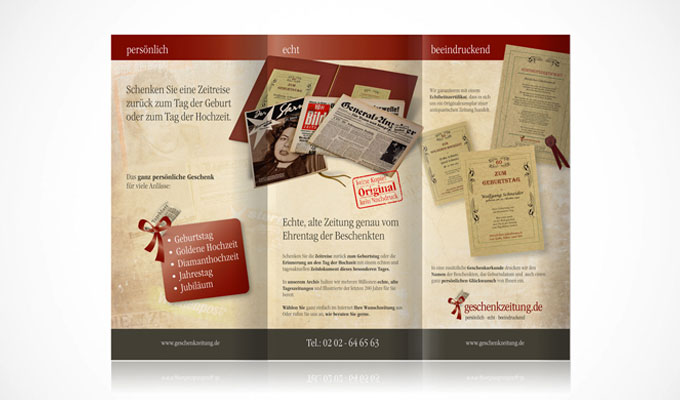 Innenseite Flyer geschenkzeitung.de