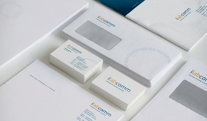 Print ilabcomm, Visitenkarten und Briefkopf