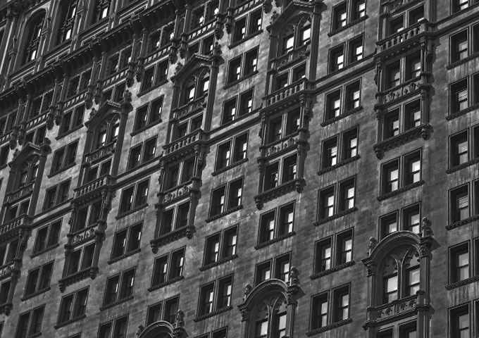 Häuserwand in New York City , Stadtteil Soho