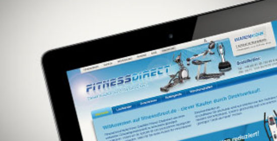 Vorschaubild Onlineshop fitnessdirect.de